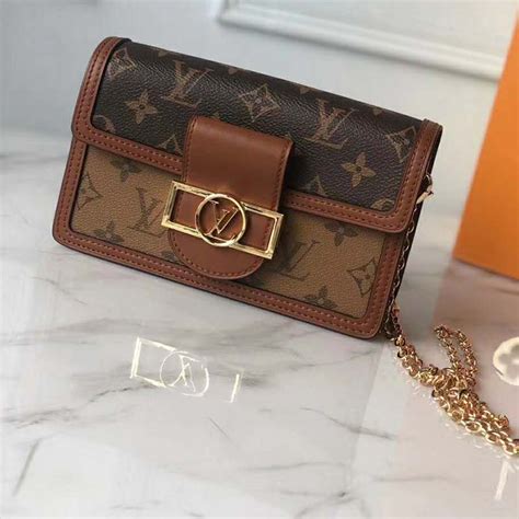 lv dauphine chain wallet.